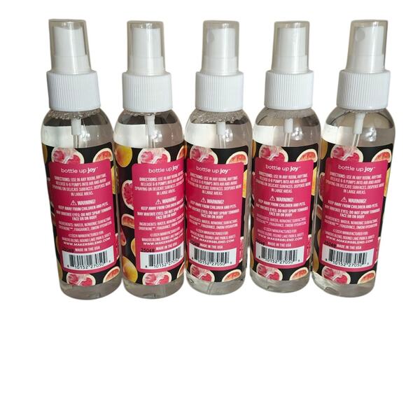 (5) BOTTLE UP JOY CRIMSON CITRUS ROOM MIST ESSENTIAL OIL AIR‎ FRESHENER - Picture 2 of 2